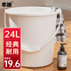 本迪24L特大號水桶加厚手提洗車儲水桶宿舍洗衣水桶拖把桶泡腳洗腳桶