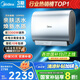 美的（Midea）TECH親膚活水玲瓏超薄60升雙膽扁桶電熱水器3300W水電分離一級能效UDpro國家補貼以舊換新