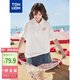 唐獅（TonLion）2025夏女甜品印花短袖polo 本白  XL 