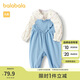 巴拉巴拉兒童衣服女童春秋套裝時尚洋氣背帶褲兩件套