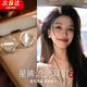 須橘輕奢高級感貓眼石耳釘女小眾設(shè)計簡約氣質(zhì)耳釘女士送老婆生日禮物 高級感貓眼石耳釘G119-一對