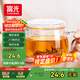 富光花茶杯 男女士茶水分離杯子 雙層辦公泡茶玻璃杯帶把高硼硅水杯