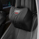 FORSSK奧迪Q5L/A4L/A6L/A3/Q3/Q2L汽車(chē)頭枕腰靠墊車(chē)載用品四季護頸枕 奧迪頭枕1個(gè) 【尊貴黑】