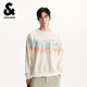 杰克·瓊斯（JACK&JONES）男裝衛衣時(shí)尚百搭個(gè)性拼色扎染全棉寬松圓領(lǐng)長(cháng)袖上衣225333109 C00米白色 常規 L （180）