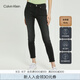 Calvin KleinJeans春秋女士ck時(shí)尚合體彈力黑灰色水洗九分牛仔褲J219166 1BY-牛仔黑 26 （建議90-100斤）
