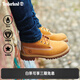 添柏嵐（Timberland）官方踢不爛大童大黃靴馬丁靴高幫戶外偏大|12709 12709W/小麥色  寬版 34