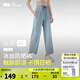 蕉下（beneunder）防曬褲闊腿褲女夏季寬松直筒顯瘦休閑褲子女士AL206 霧海灰 M