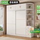 GANO【包安裝】衣柜推拉門實木生態(tài)板簡約臥室衣櫥家用儲物柜子大衣柜 [兩門]140cm主柜+邊柜+頂柜