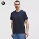 lululemon丨Metal Vent Tech 男士運動(dòng)短袖 T 恤 LM3FG2S 礦物藍/海軍藍 L
