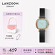 LANZOOM藍(lán)族黑金小方糖手表女滿(mǎn)天星時(shí)尚輕奢女士手表高級(jí)生日禮物送女友 【可代寫(xiě)賀卡】臻藍(lán)小方糖