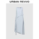 UR2025夏季新款女裝不規則層疊設計感無(wú)袖連衣裙UWH750058