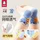 貝比嬰兒襪子男寶寶夏季薄款中筒春秋純棉a類網(wǎng)眼松口無(wú)骨新生幼兒童