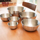 無印良品（MUJI）  不銹鋼 盆 餐具 家用揉面盆洗菜發(fā)面盆  和面盆 料理盆 銀色 XL 直徑28*高11.5cm