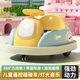 小布丁碰碰車兒童電動汽車小孩嬰兒玩具可坐智能遙控寶寶四輪充電電動車 泡芙藍(lán) 大電瓶+遙控+藍(lán)牙 早教音樂+雙驅(qū)大電機