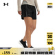 安德瑪（UNDERARMOUR）春夏Tech Play Up女子5英寸輕便訓練運動短褲1389884 黑色001 XL