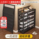 小匠材簡(jiǎn)易鞋架免安裝楠竹家用門(mén)口宿舍多層折疊收納置物架子黑色5層70