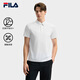 FILA 斐樂(lè)官方男裝針織短袖POLO衫2025夏季新款休閑涼感防曬上衣 標(biāo)準(zhǔn)白-WT M 170/92A/M