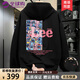 LEEREDPOI潮牌聯(lián)名連帽衛(wèi)衣男女春秋寬松連帽情侶裝長袖T恤潮牌男裝棉質(zhì) 089款黑色 XL （130-145斤）