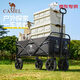 CAMEL【京東專供】戶外營地車可折疊手推車大容量露營車黑色175BJ03029