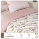 英氏兒童純棉被套貢緞100%棉嬰幼兒透氣不悶A類(lèi)新疆棉被罩 愛(ài)麗絲花園 120*150cm