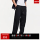 杰克·瓊斯（JACK&JONES）25年男裝夏季休閑褲男潮流簡(jiǎn)約寬松直筒褲輕便彈力男褲薄款褲子 E40黑色 常規(guī) 31 175