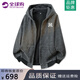 YKINCASL美式潮牌連帽衛(wèi)衣男女款春秋季休閑寬松小香風(fēng)上衣滿天星打底帽衫 5016灰色（NE01） XL （推薦體重120-140斤）
