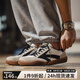 馬登工裝復(fù)古運動鞋透氣休閑箭頭德訓(xùn)鞋男美式潮流阿甘板鞋百搭小白鞋 米白 【小眾不撞款/鞋子男夏季】 42 (260mm) 男碼-偏大一碼
