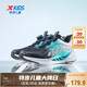 特步（XTEP）【氫風(fēng)8.0護(hù)足跑鞋】兒童童鞋透氣旋轉(zhuǎn)扣跑鞋 黑/極光綠 37