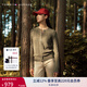 TOMMY HILFIGER【復(fù)古絞花】春秋季女裝純棉肌理感圓領(lǐng)內(nèi)搭打底衫開衫針織衫毛衣 【撞色絞花開襟】-  軍綠色RBN M （推薦：110-120斤）