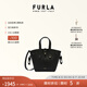 芙拉（FURLA）【七夕禮物】NET菜籃子牛皮迷你小托特包女士單肩手提斜挎包 黑色
