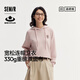 森馬（Semir）森柔棉|梅花系列衛衣女寬松插肩袖秋連帽繡花套頭衫101524116006