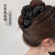 東義嚴選法式時(shí)尚百搭閃光褶皺布藝抓夾盤(pán)發(fā)鯊魚(yú)夾網(wǎng)紅氣質(zhì)大號發(fā)夾后腦勺
