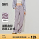 森馬（Semir）[商場同款]休閑褲女闊腿褲潮2025春季松緊腰工裝褲101125127016A