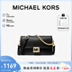 MICHAEL KORS禮物輕奢MK女包SONIA鏈條手提單肩斜挎腋下包法棍包 中號 黑色