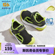 Skechers斯凱奇男寶寶涼鞋1-3歲兒童鞋子夏季小童網(wǎng)鞋防踢包頭涼鞋302824N 男童/黑色/檸檬色/BKLM 25碼