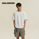 薩洛蒙（Salomon）男款 戶外運(yùn)動(dòng)潮流都市風(fēng)尚山野型格短袖T恤AMPHI WOVEN SHORT 淺灰色C24078 L
