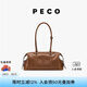 PECO989小丑保齡球包植鞣油蠟長(zhǎng)柄手拎腋下波士頓包七夕情人七夕禮物 琥珀色頭層半樹膏小牛預(yù)售5天