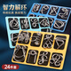 小頑豆九連環(huán)智力解扣魯班鎖兒童玩具6-10歲12益智玩具7-14歲8訓(xùn)練思維