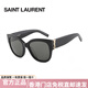 圣羅蘭（YSL）墨鏡女黑色大框板材潮流眼鏡YSL奢侈品太陽(yáng)鏡男SLM95/F生日禮物 SLM95/F-001-56 金標(biāo)