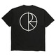 Polar Skate Co Stroke Logo Tee 明星同款情侶印花滑板短袖T恤潮 黑色 L