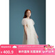 ELLE KIDS法式重工花朵珠片泡泡袖夏季新款女童生日party公主連衣裙