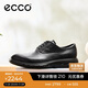 愛步（ECCO）25年夏季新款牛皮防水透氣休閑皮鞋男 混動防水524784 黑色41