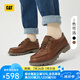 CAT卡特休閑皮鞋工裝鞋男鞋新復(fù)古回潮新品牛皮輕便單鞋P726069 棕色 41
