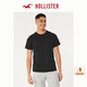 HOLLISTER24夏款經典小海鷗情侶基礎款短袖T恤男裝女裝KI324-4042 黑色 M (180/100A)