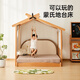 colorfree兒童床樹屋床冰棍床蒙氏伸縮床櫸木抽拉床實(shí)木地臺(tái)床男孩女孩攀爬 繪本床+折疊床墊 1500mm*2000mm