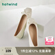 熱風(fēng)（Hotwind）【商場(chǎng)同款】淺口單鞋女春季新款法式溫柔時(shí)尚舒適平底一腳蹬女鞋 03米色 37
