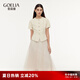 歌莉婭女裝夏裝新品歐若風(fēng)小香風(fēng)套裝薄外套上衣a字紗裙氣質(zhì) 1E4RAB070 07W米色 M