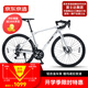 京東京造公路自行車(chē)破風(fēng)RX1成人學(xué)生鋁合金車(chē)架14速銀色（身高160-175）