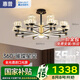 惠普輕奢led客廳大燈水晶吊燈全光譜護(hù)眼中山燈具現(xiàn)代北歐吊燈包安裝