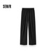 森馬（Semir）【褲裝品類(lèi)日福袋】休閑褲男女簡(jiǎn)約百搭長(cháng)褲夏季運動(dòng)風(fēng)潮流褲子 女-H款黑色【抽繩闊腿褲】 M